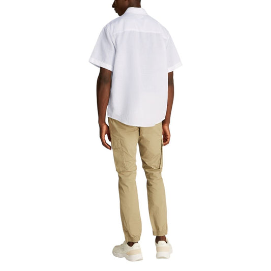 Calvin Klein Jeans White Linen Shortsleeve $206.00 Calvin Klein Jeans Luzworld