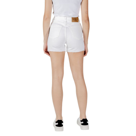 Calvin Klein Jeans White Cotton Short $176.00 Calvin Klein Jeans Luzworld