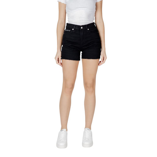 Calvin Klein Jeans Black Cotton Short $176.00 Calvin Klein Jeans Luzworld