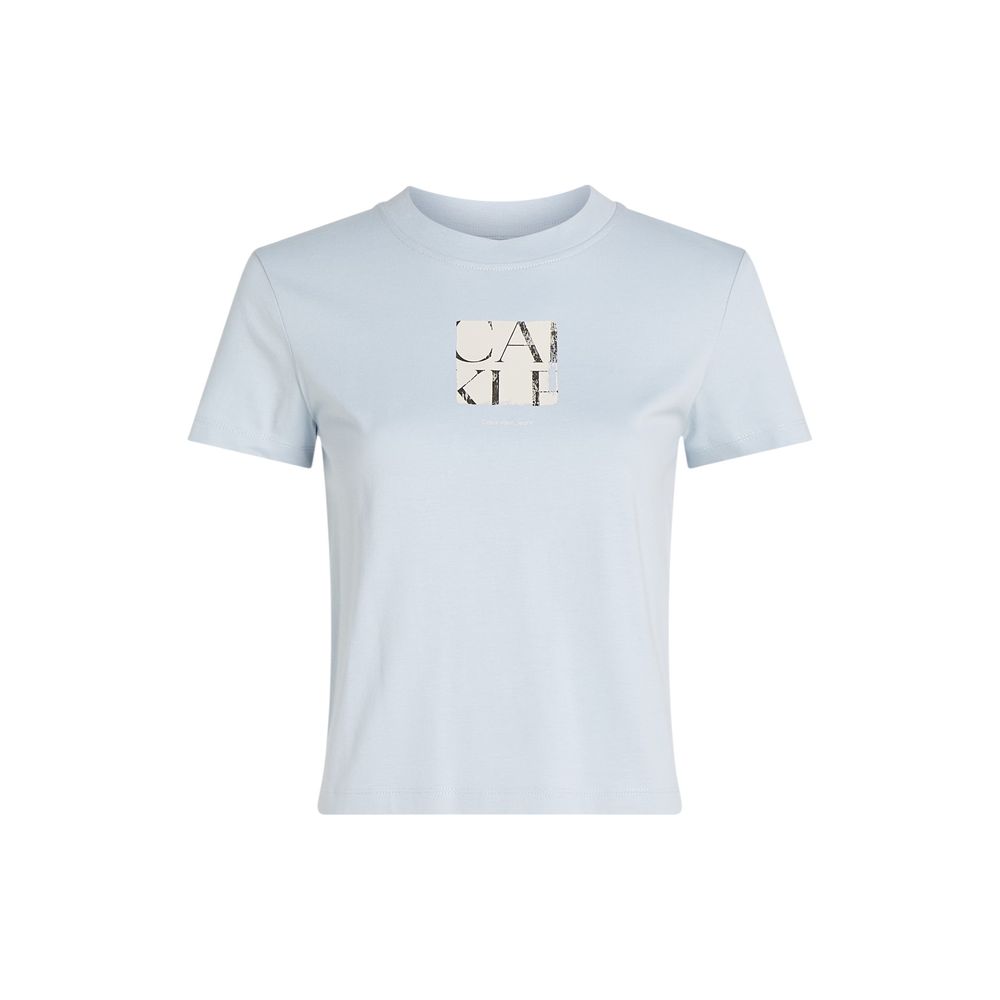 Calvin Klein Jeans Blue Recycled Cotton T-Shirt $133.00 Calvin Klein Jeans Luzworld