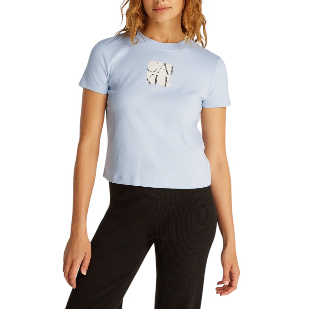 Calvin Klein Jeans Blue Recycled Cotton T-Shirt $133.00 Calvin Klein Jeans Luzworld