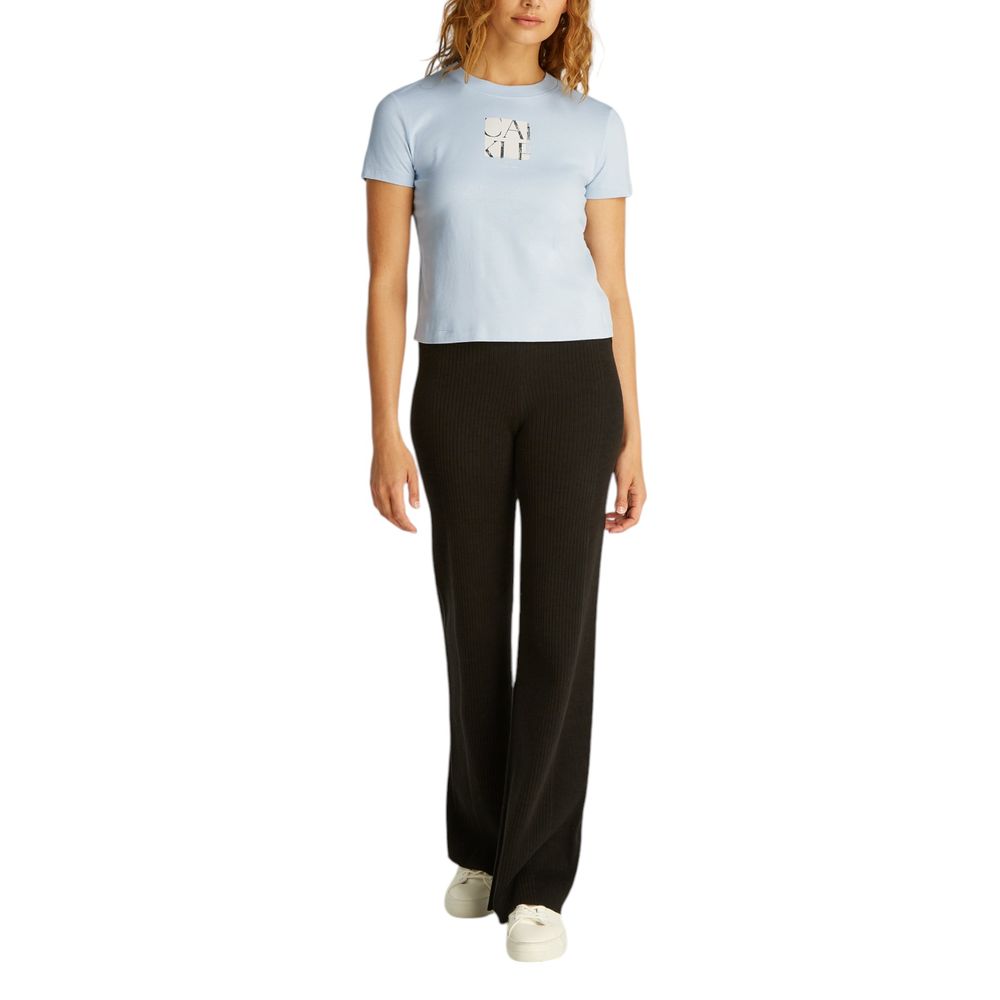 Calvin Klein Jeans Blue Recycled Cotton T-Shirt $133.00 Calvin Klein Jeans Luzworld