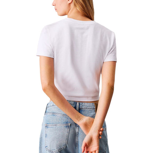 Calvin Klein Jeans White Recycled Cotton T-Shirt $133.00 Calvin Klein Jeans Luzworld