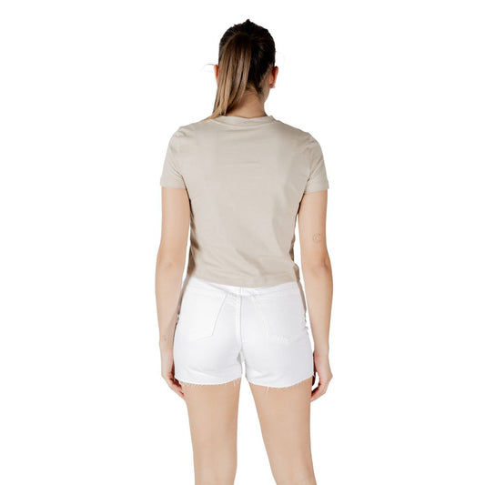Calvin Klein Jeans Beige Recycled Cotton T-Shirt $133.00 Calvin Klein Jeans Luzworld