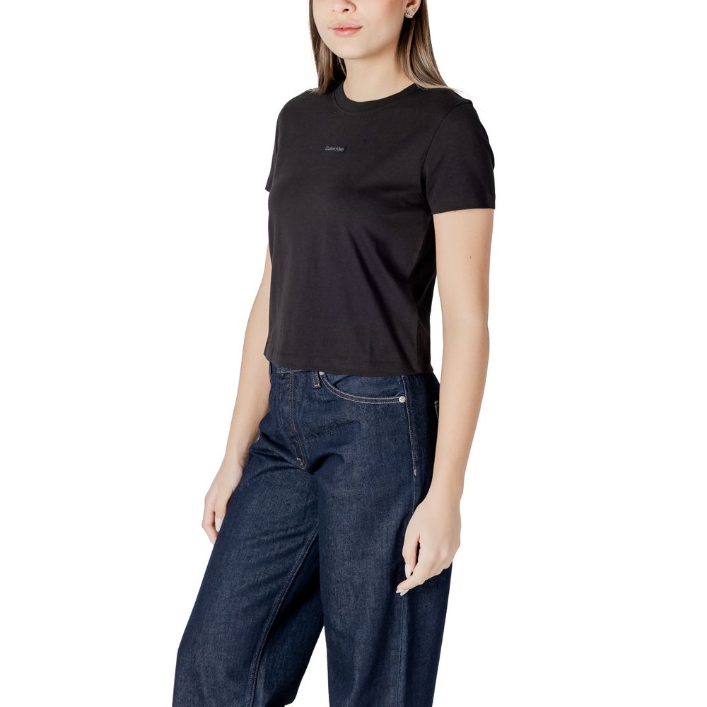 Calvin Klein Jeans Black Recycled Cotton T-Shirt $133.00 Calvin Klein Jeans Luzworld