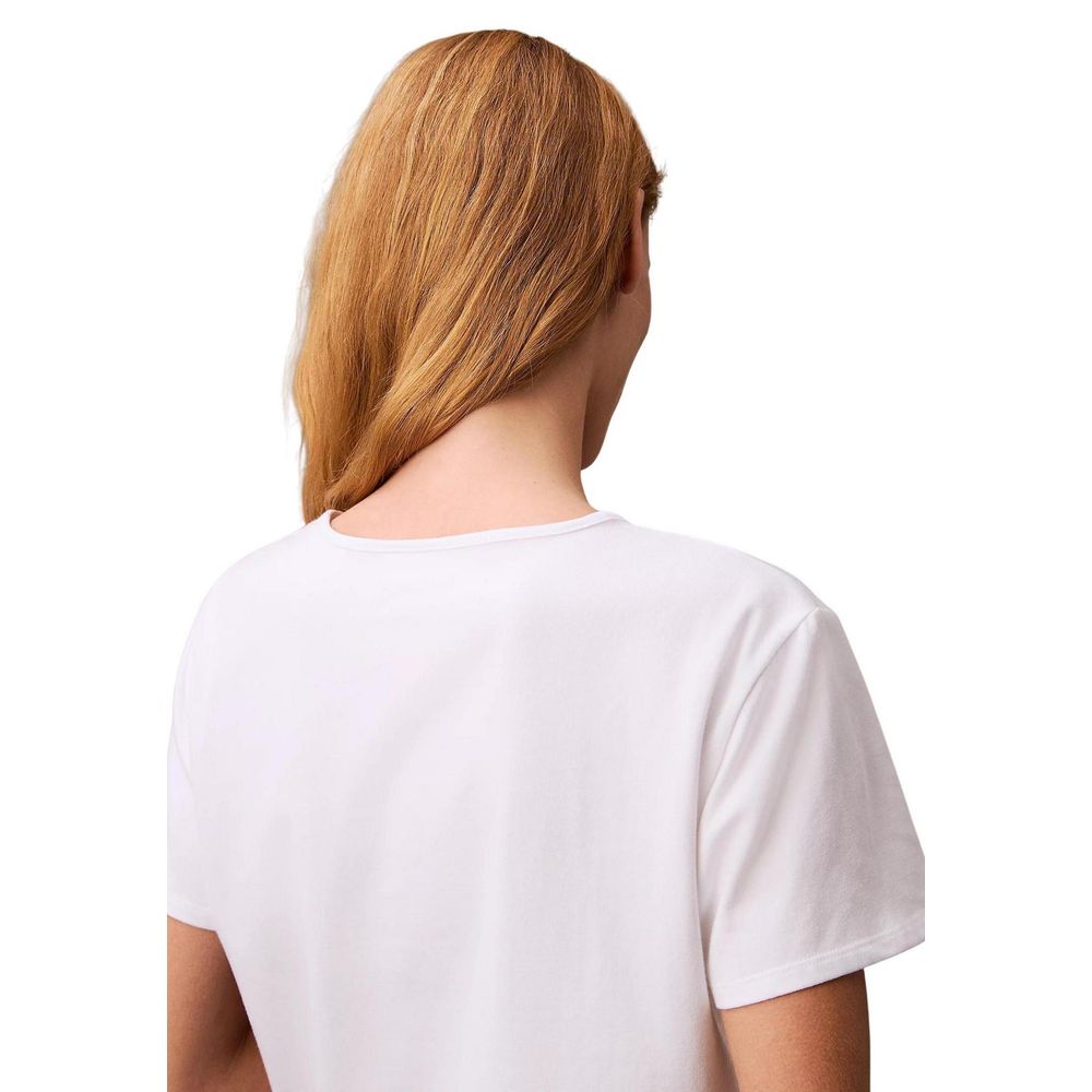 Calvin Klein Jeans White Recycled Cotton T-Shirt $133.00 Calvin Klein Jeans Luzworld