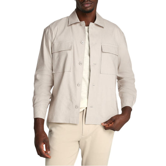 Calvin Klein Beige Lyocell Shirt $279.00 Calvin Klein Luzworld