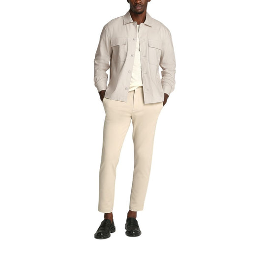 Calvin Klein Beige Lyocell Shirt $279.00 Calvin Klein Luzworld