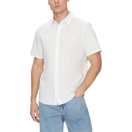 Calvin Klein White Organic Cotton Shortsleeve $176.00 Calvin Klein Luzworld
