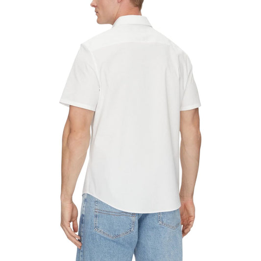 Calvin Klein White Organic Cotton Shortsleeve $176.00 Calvin Klein Luzworld