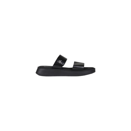 Calvin Klein Jeans Black Leather Sandal $221.00 Calvin Klein Jeans Luzworld