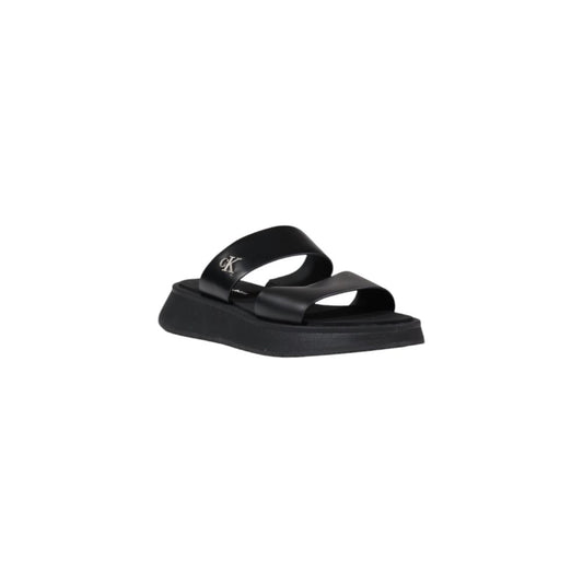Calvin Klein Jeans Black Leather Sandal $221.00 Calvin Klein Jeans Luzworld