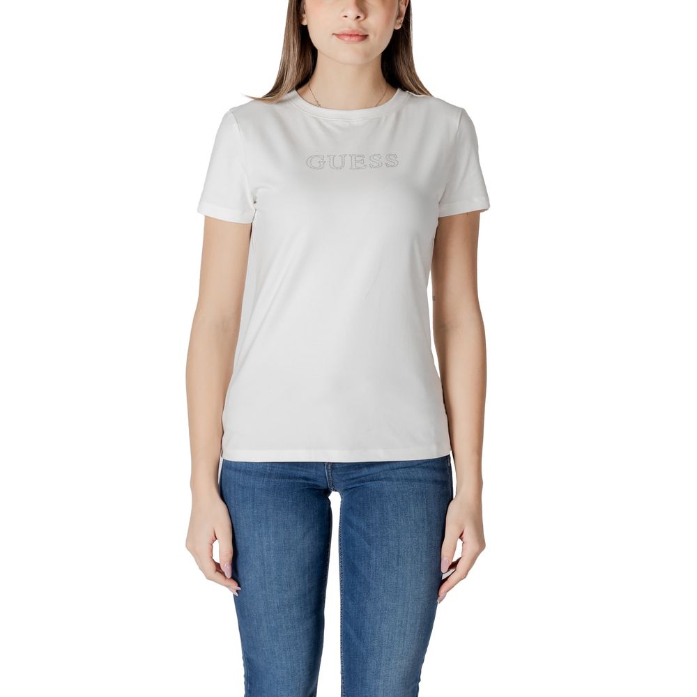 Guess Active White Cotton T-Shirt $133.00 Guess Active Luzworld