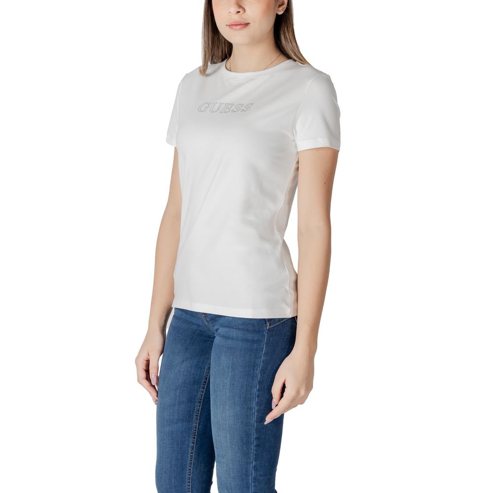 Guess Active White Cotton T-Shirt $133.00 Guess Active Luzworld