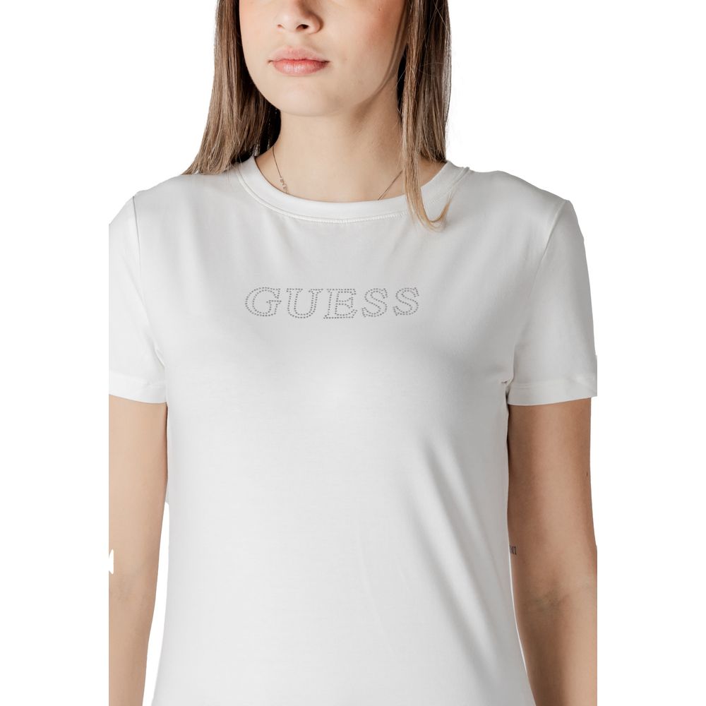 Guess Active White Cotton T-Shirt $133.00 Guess Active Luzworld