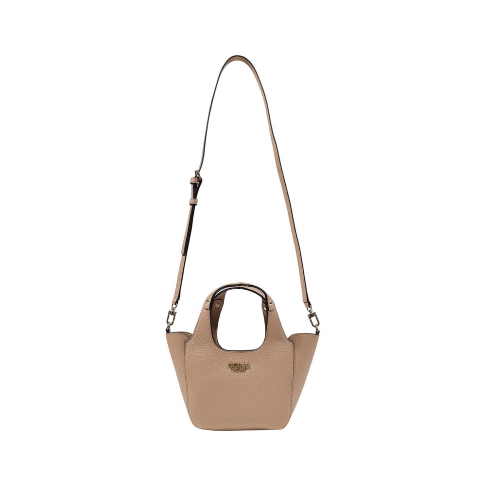 Guess Beige Polyethylene Handbag $284.00 Guess Luzworld