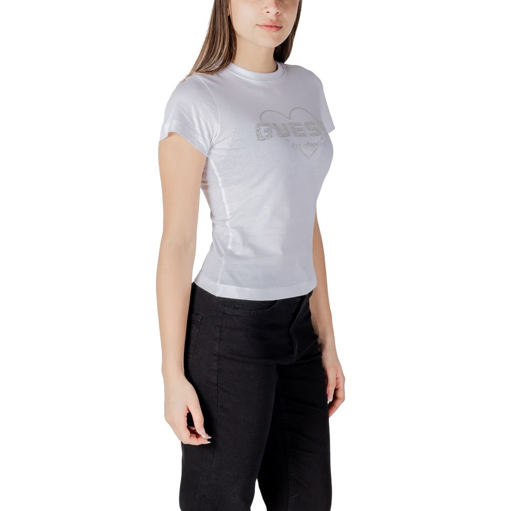 Guess Active White Cotton T-Shirt $145.00 Guess Active Luzworld