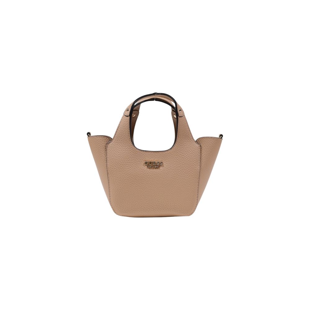 Guess Beige Polyethylene Handbag $284.00 Guess Luzworld
