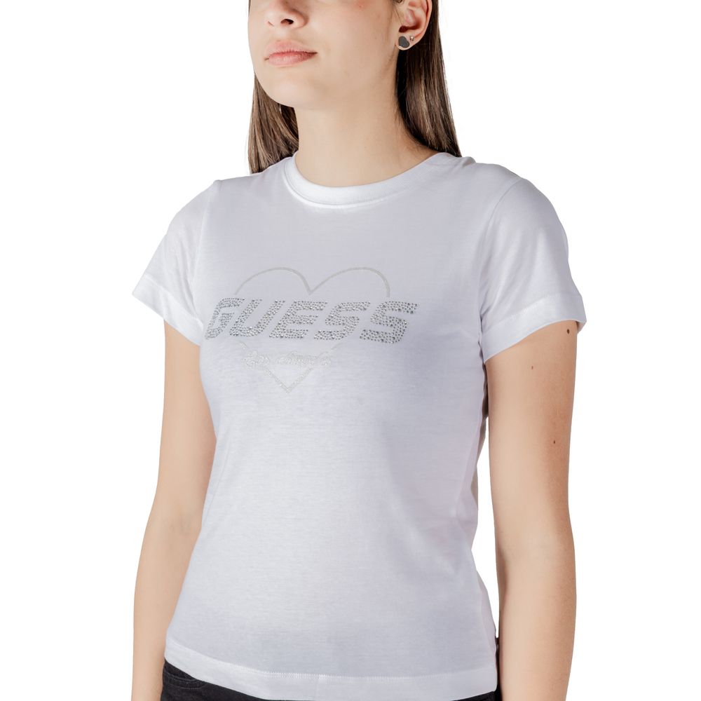 Guess Active White Cotton T-Shirt $145.00 Guess Active Luzworld