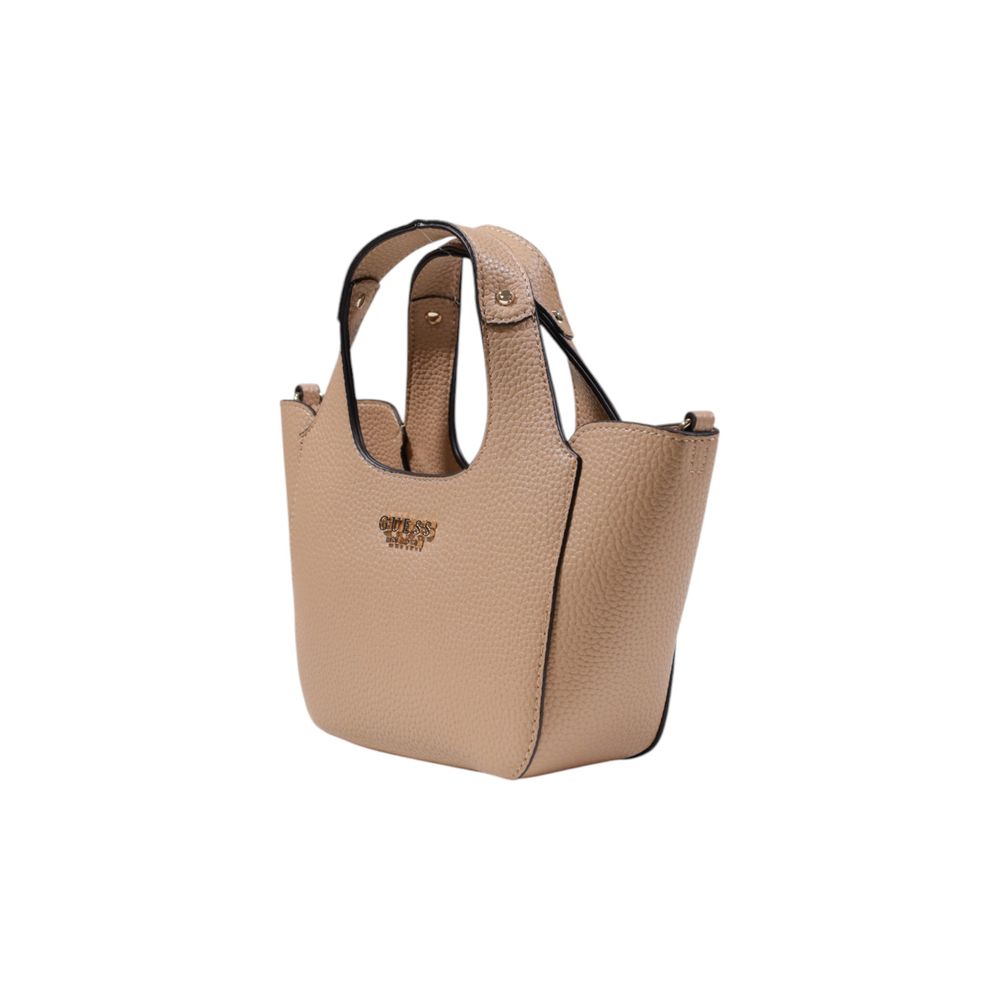 Guess Beige Polyethylene Handbag $284.00 Guess Luzworld