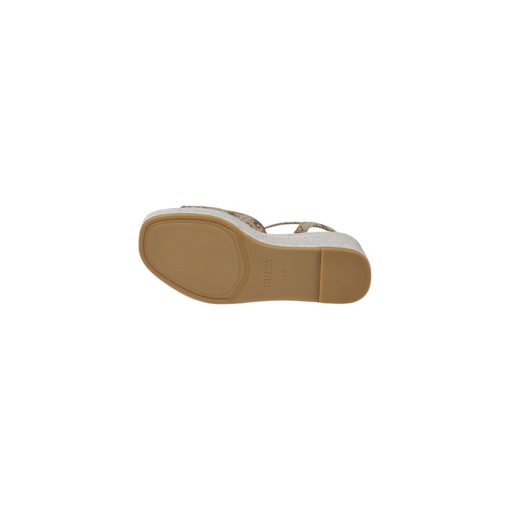 Guess Beige Polyester High Heel $324.00 Guess Luzworld
