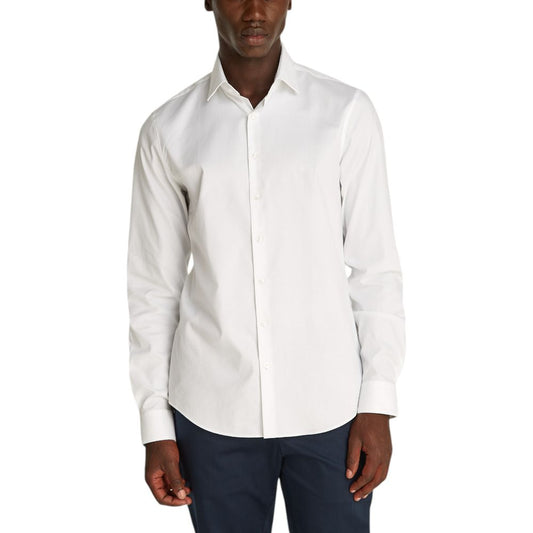 Calvin Klein White Cotton Shirt $193.00 Calvin Klein Luzworld