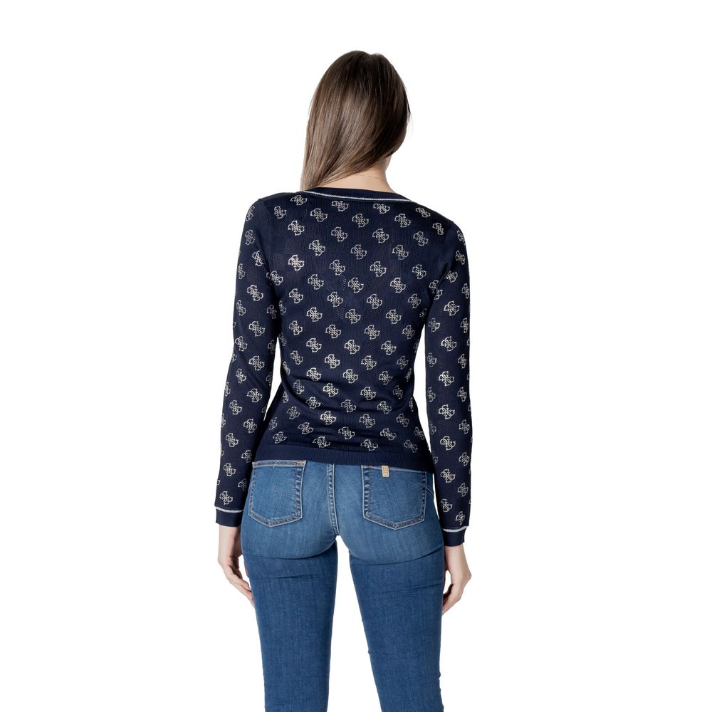 Guess Blue Viscose Sweater $258.00 Guess Luzworld