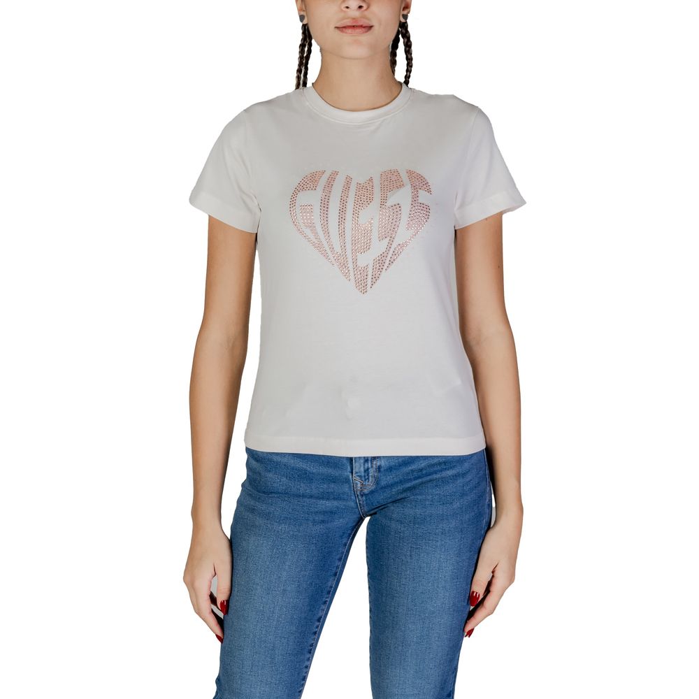 Guess Active Cream Cotton T-Shirt $145.00 Guess Active Luzworld