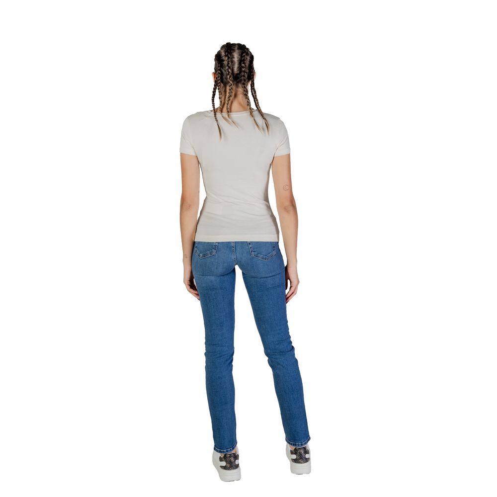 Guess Cream Cotton T-Shirt $145.00 Guess Luzworld