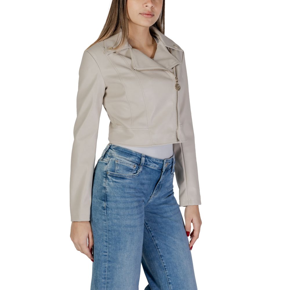 Guess Beige Polyethylene Jackets & Coat $305.00 Guess Luzworld