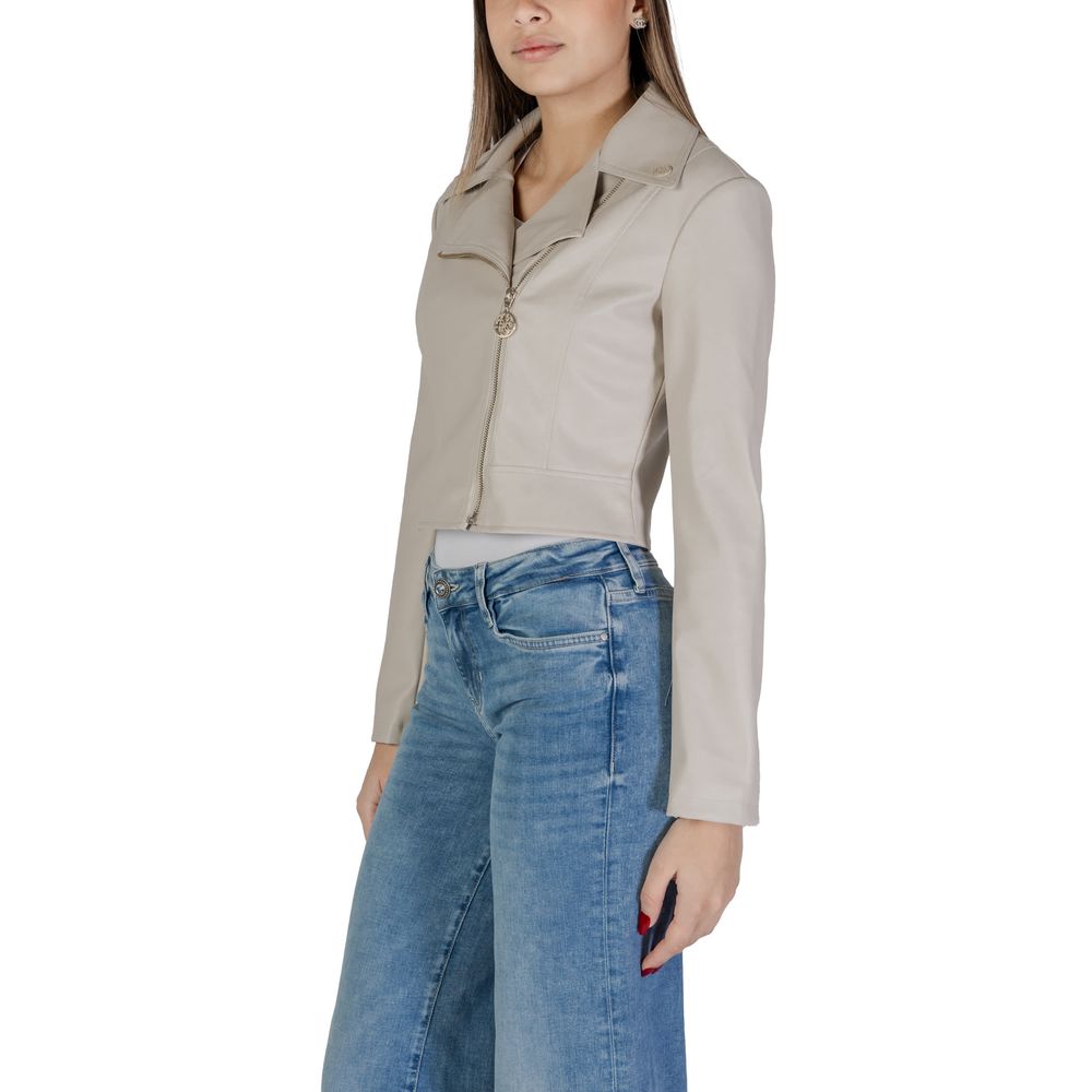 Guess Beige Polyethylene Jackets & Coat $305.00 Guess Luzworld