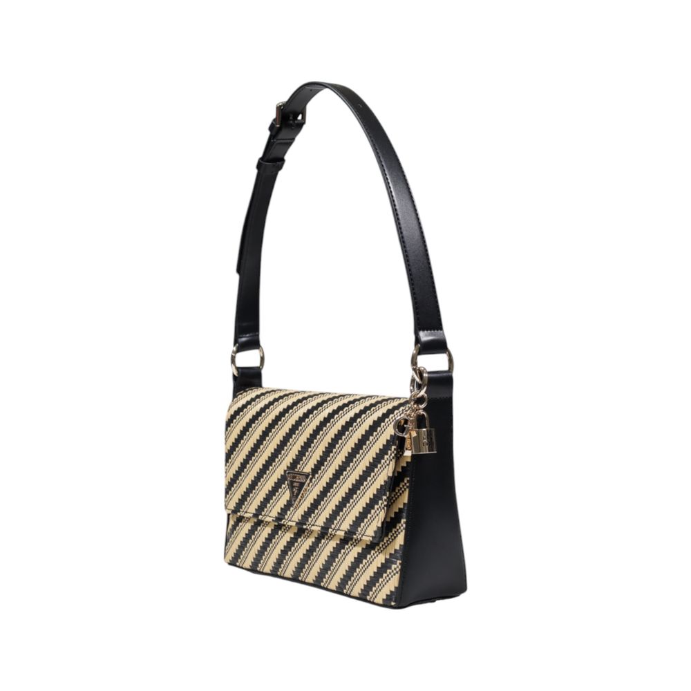 Guess Black Polypropylene Handbag $298.00 Guess Luzworld