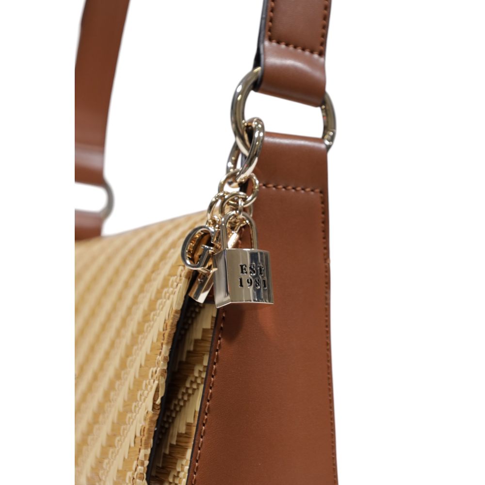 Guess Beige Polypropylene Handbag $298.00 Guess Luzworld