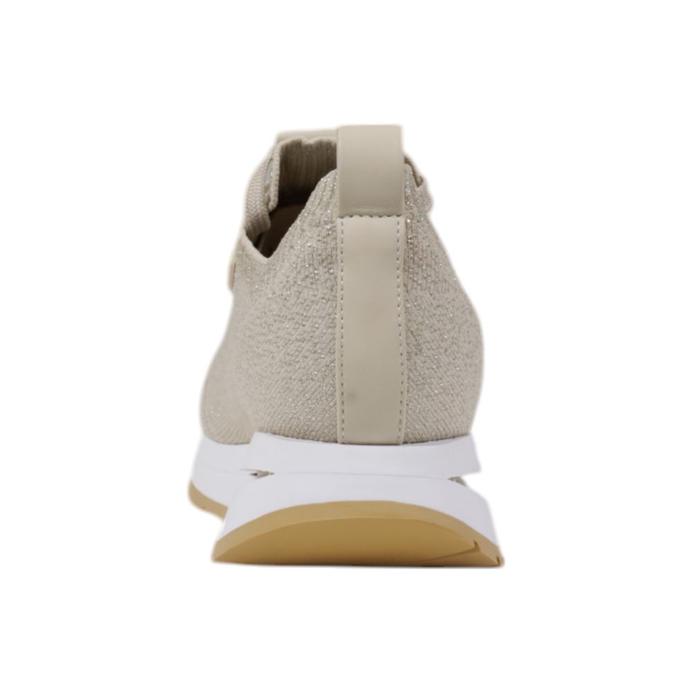 Guess Beige Polyester Sneaker $265.00 Guess Luzworld