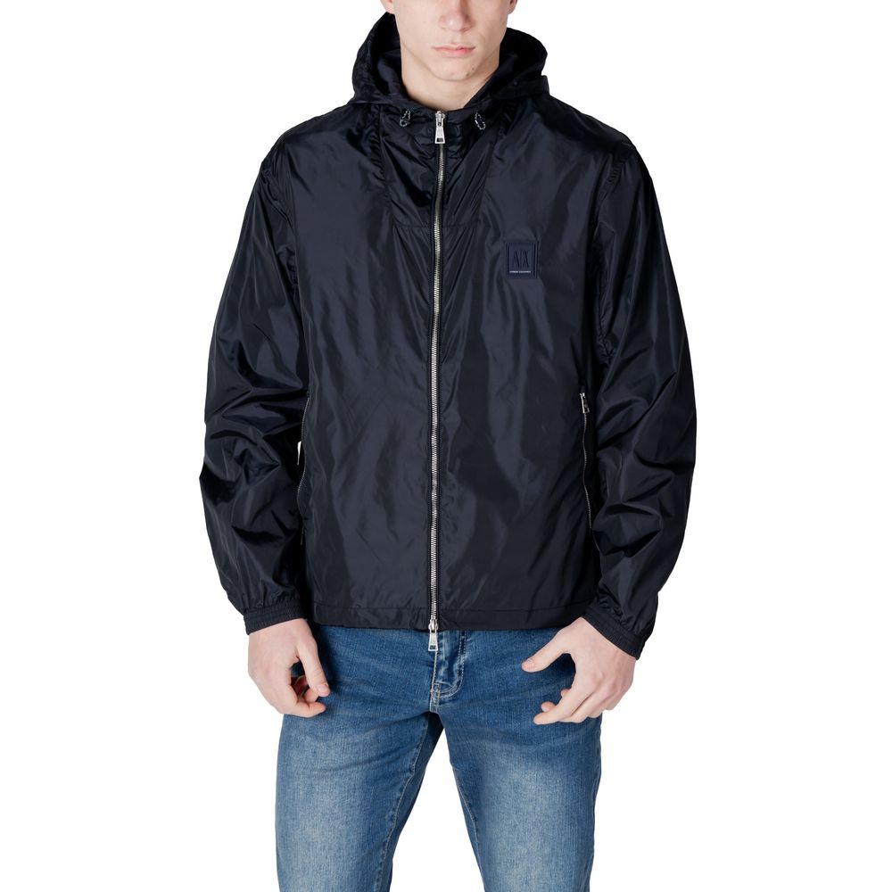 Armani Exchange Blue Polyamide Jackets & Coat $360.00 Armani Exchange Luzworld