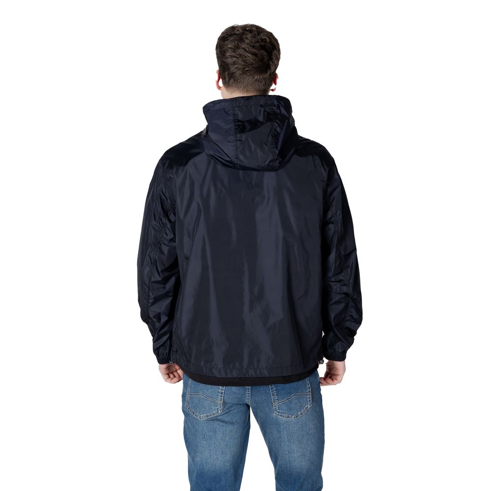 Armani Exchange Blue Polyamide Jackets & Coat $360.00 Armani Exchange Luzworld