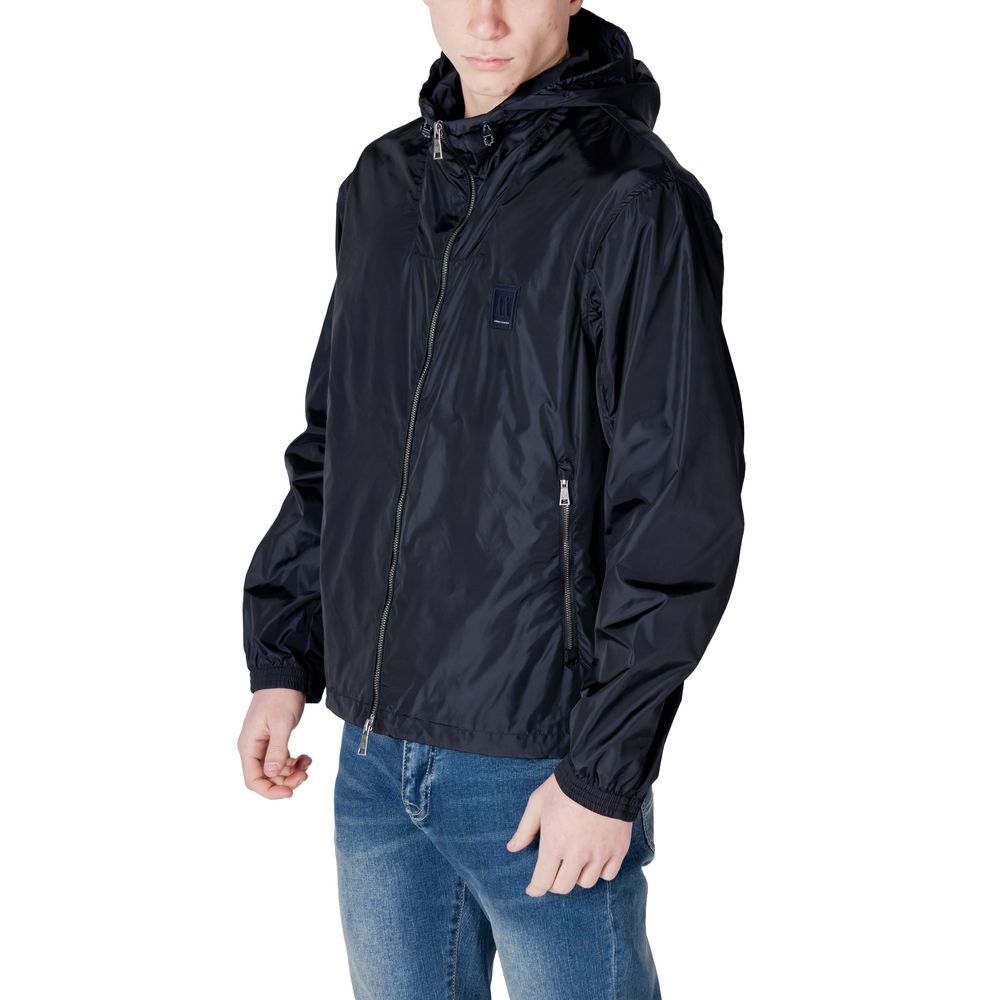 Armani Exchange Blue Polyamide Jackets & Coat $360.00 Armani Exchange Luzworld