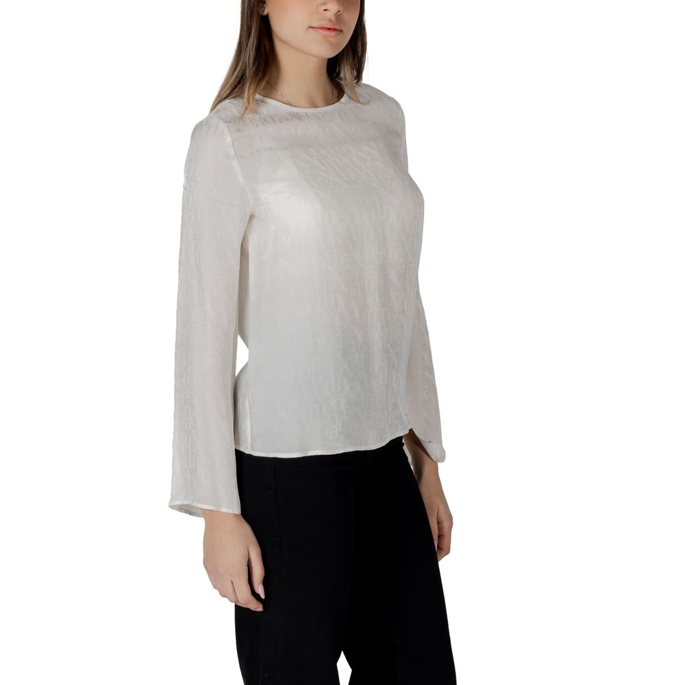 Armani Exchange Cream Viscose Blouse $289.00 Armani Exchange Luzworld