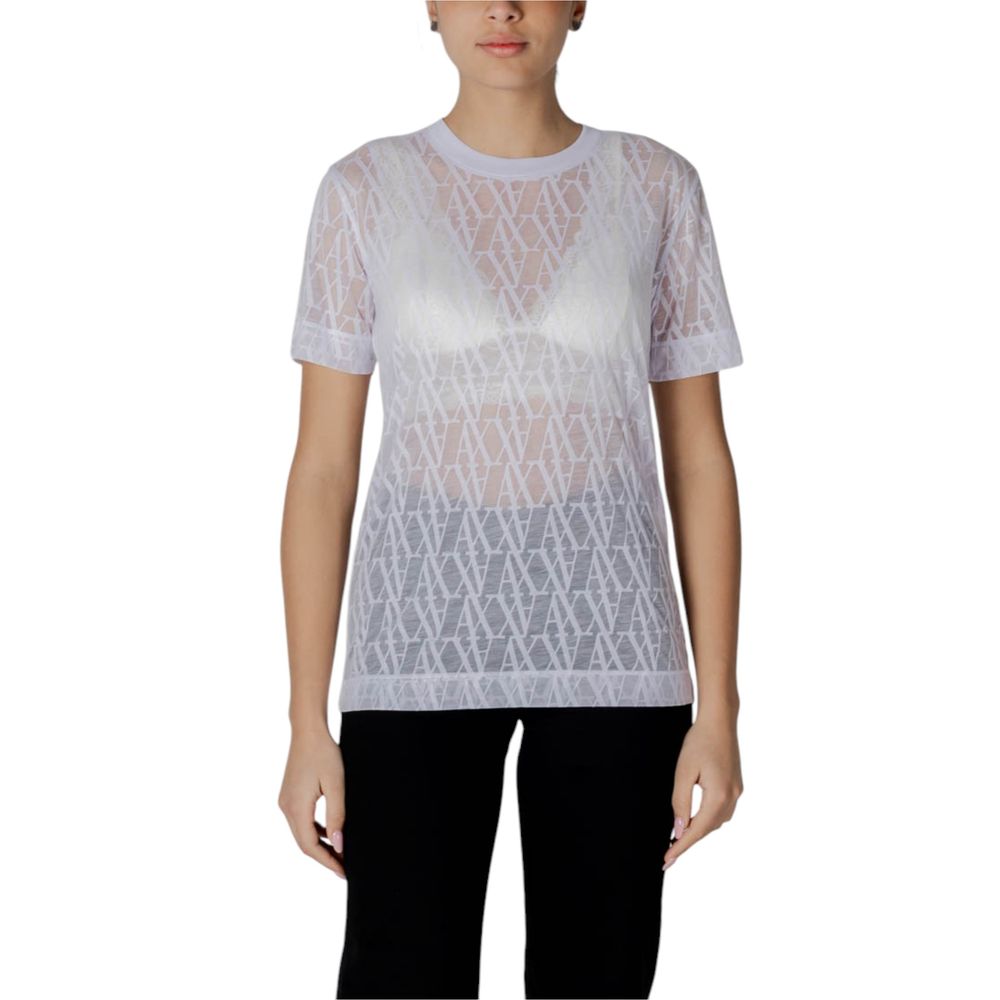 Armani Exchange White Polyester T-Shirt $185.00 Armani Exchange Luzworld