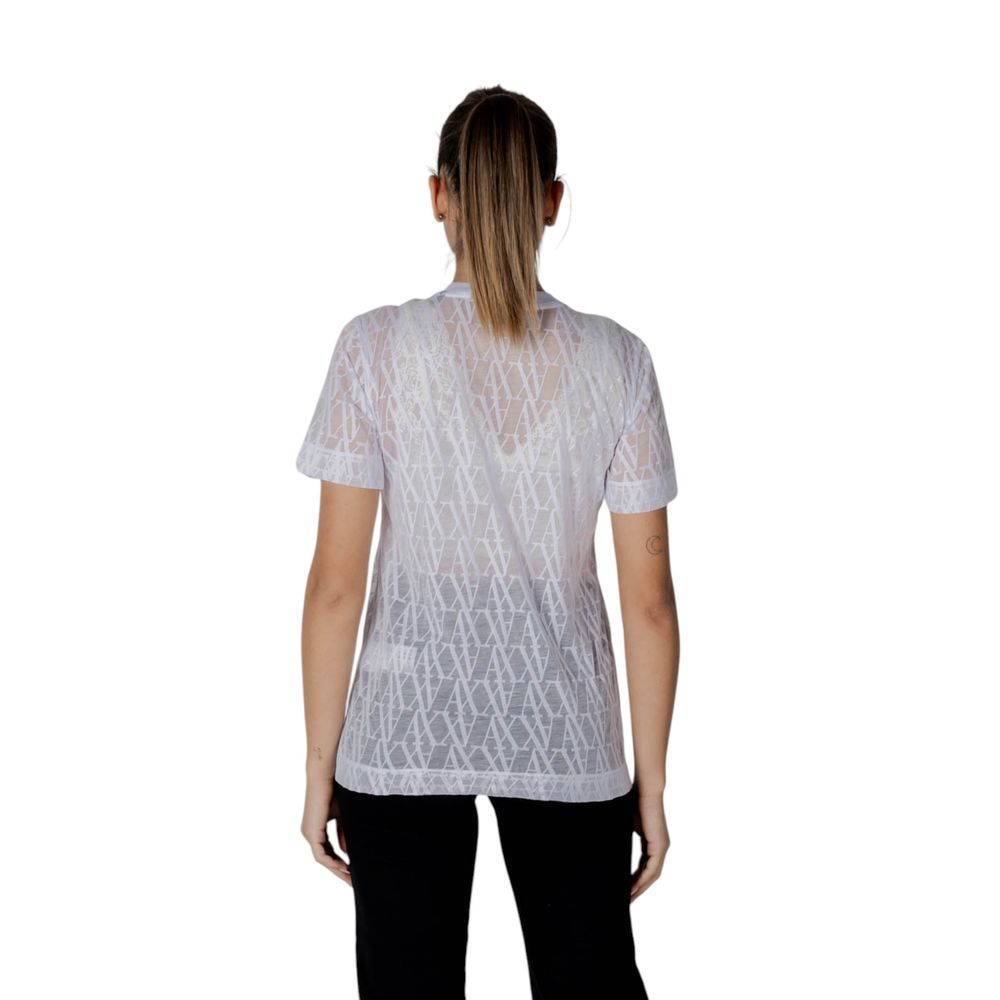 Armani Exchange White Polyester T-Shirt $185.00 Armani Exchange Luzworld