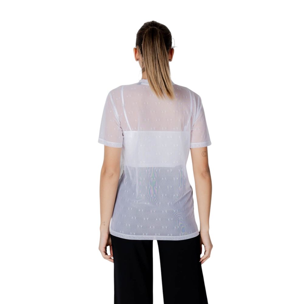 Armani Exchange White Polyamide T-Shirt $244.00 Armani Exchange Luzworld