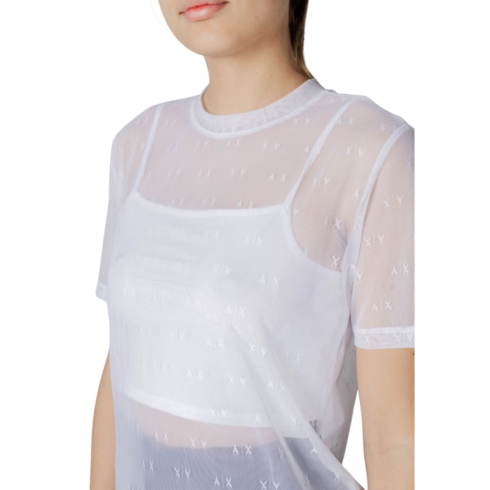 Armani Exchange White Polyamide T-Shirt $244.00 Armani Exchange Luzworld