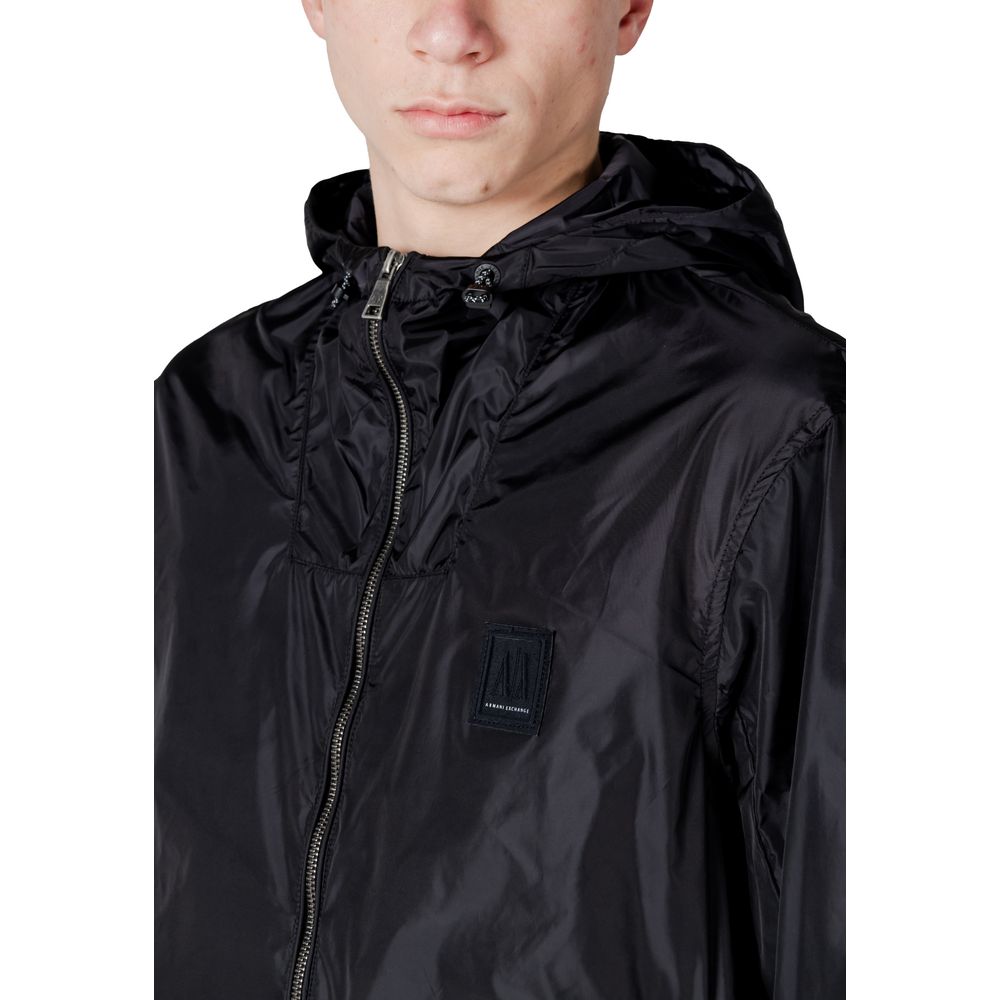 Armani Exchange Black Polyamide Jackets & Coat $360.00 Armani Exchange Luzworld