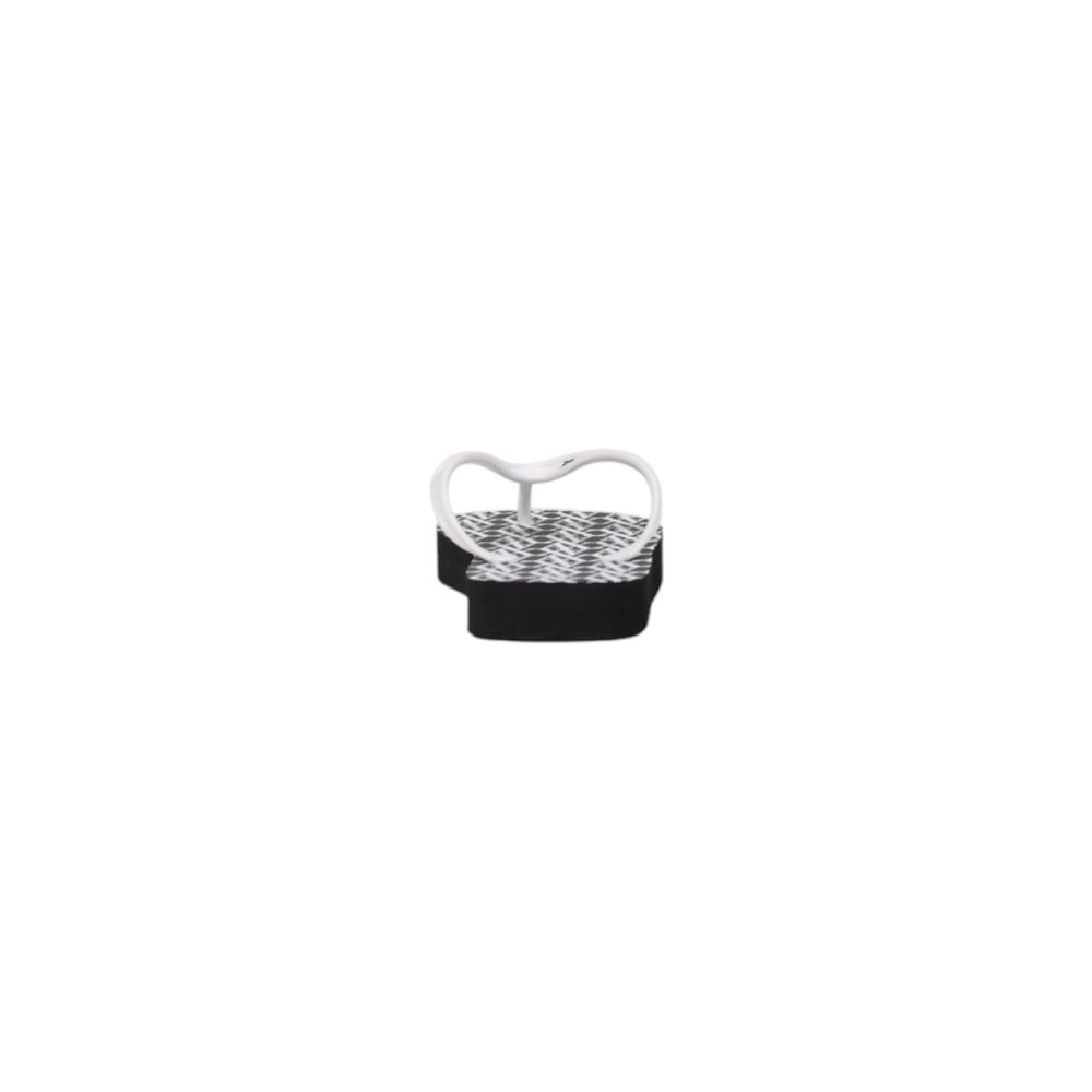 Armani Exchange Black And White Rubber Flip-Flop Sandal $148.00 Armani Exchange Luzworld