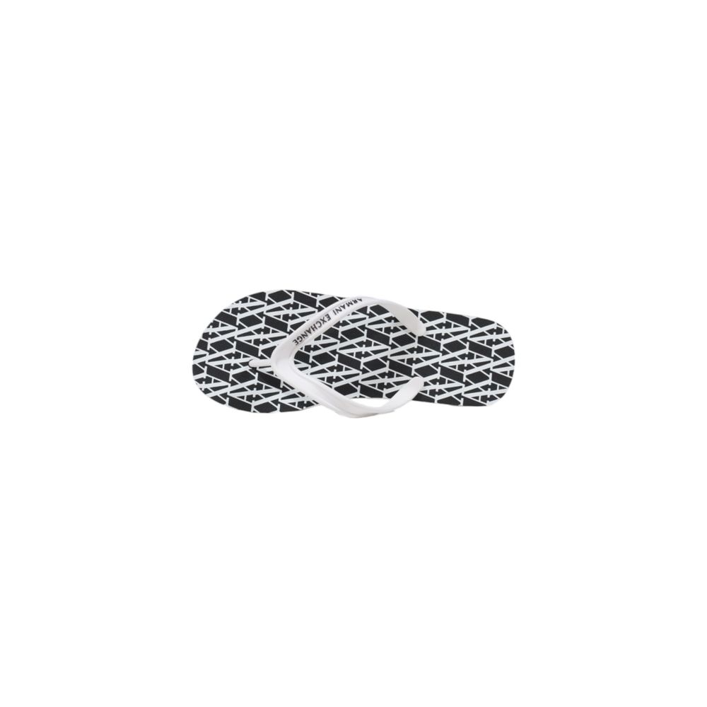 Armani Exchange Black And White Rubber Flip-Flop Sandal $148.00 Armani Exchange Luzworld