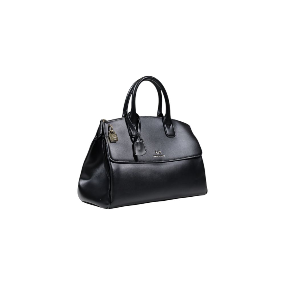 Armani Exchange Black Polyester Handbag $369.00 Armani Exchange Luzworld