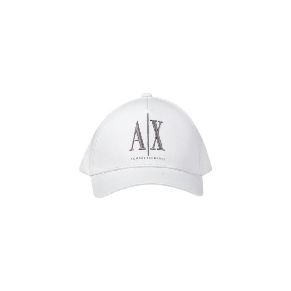 Armani Exchange White Cotton Caps Baseball Hat $168.00 Armani Exchange Luzworld