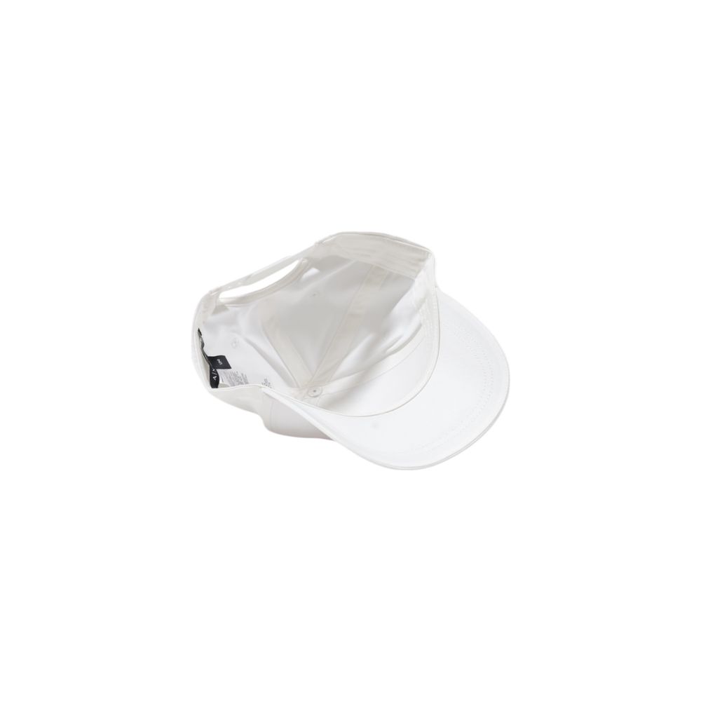 Armani Exchange White Cotton Caps Baseball Hat $168.00 Armani Exchange Luzworld