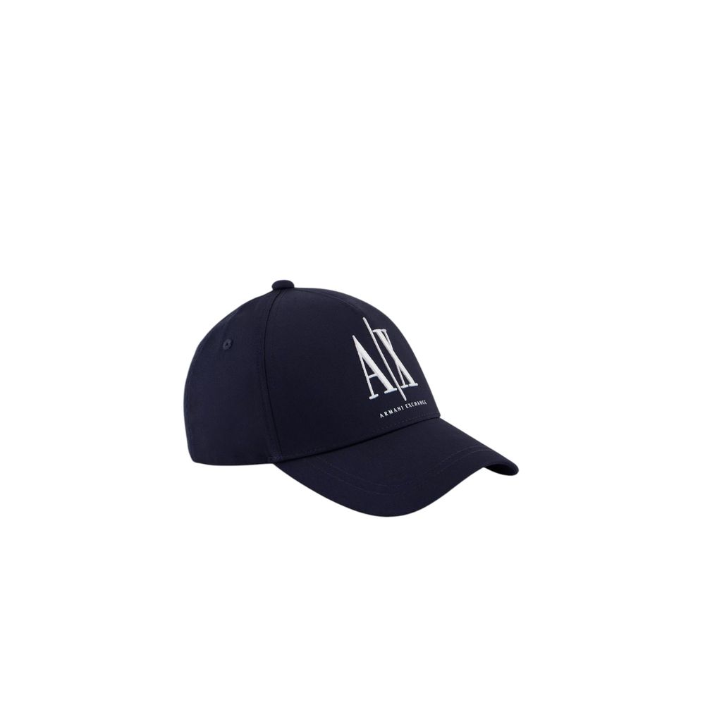 Armani Exchange Blue Cotton Caps Baseball Hat $168.00 Armani Exchange Luzworld