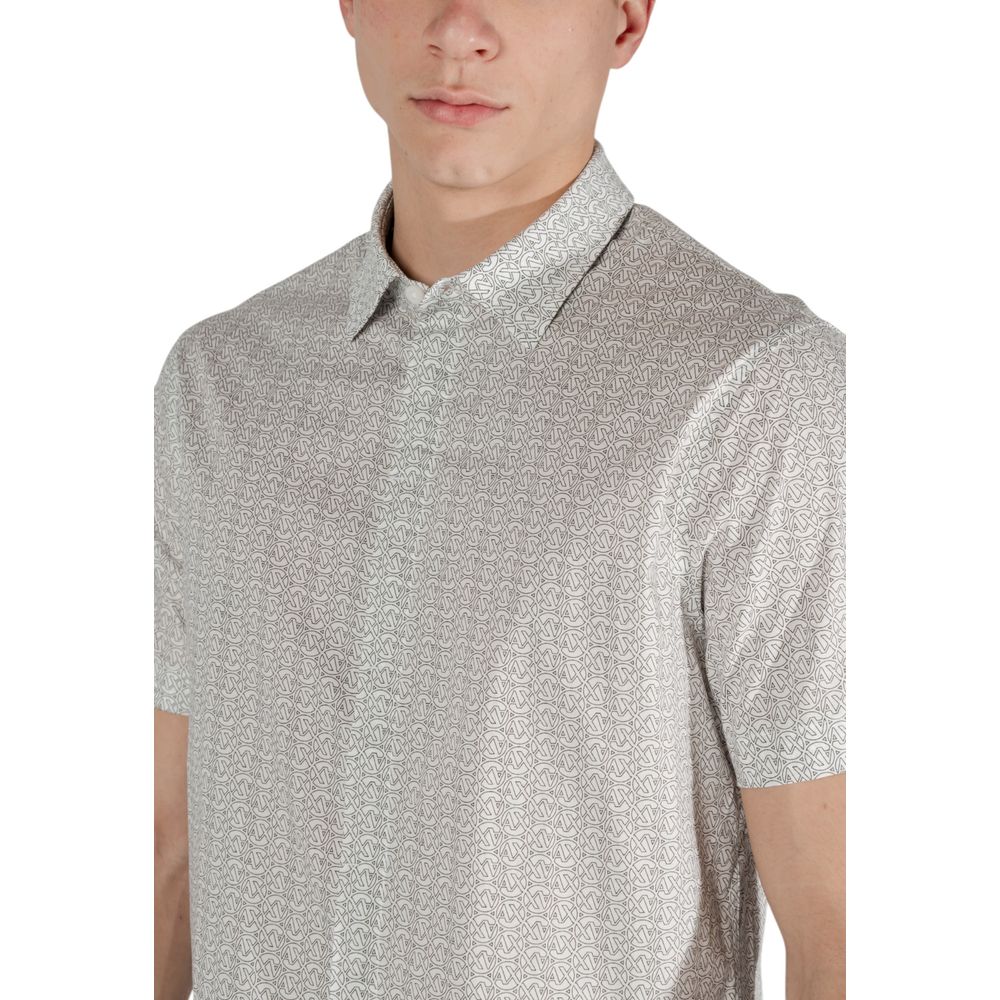 Armani Exchange Cream Cotton Shortsleeve $198.00 Armani Exchange Luzworld
